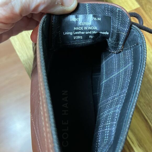Cole Haan NWOB Midland Lug Sole Water Resistant Chukka Boots Men Size 7.5 New main image 9